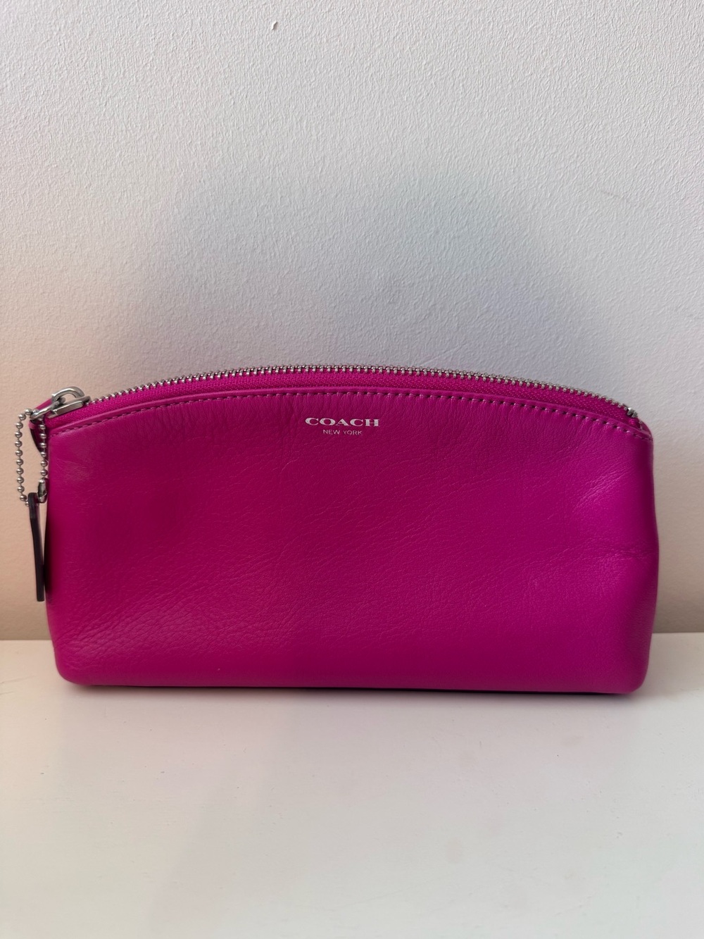 COACH Leather Cosmetic Pouch